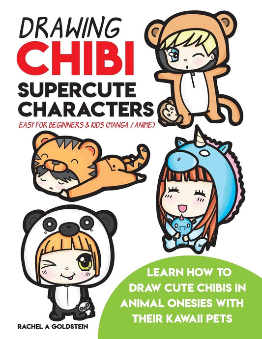 Drawing Chibi Supercute Characters Easy for Beginners & Kids (Manga / Anime): Learn How to Draw Cute Chibis in Animal Onesies with their Kawaii Pets (Drawing for Kids) - 3210