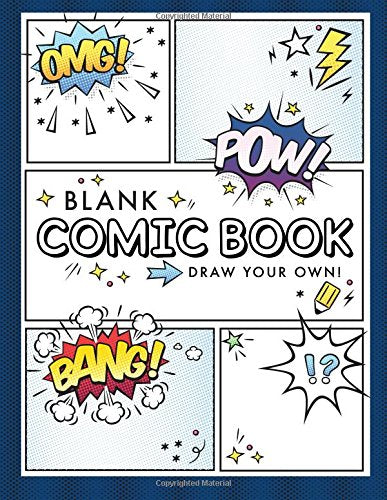 Blank Comic Book (Draw Your Own Comics): A Large Notebook and Sketchbook for Kids and Adults to Draw Comics and Journal - 3872