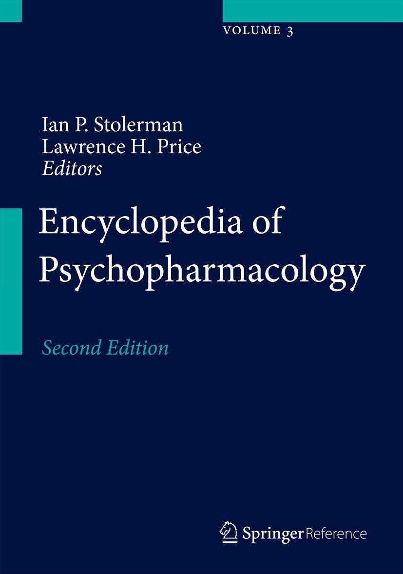 Encyclopedia of Psychopharmacology (The book is on .pdf. It can be converted and can be used on Kindle or on all other reading devices.) - 2450