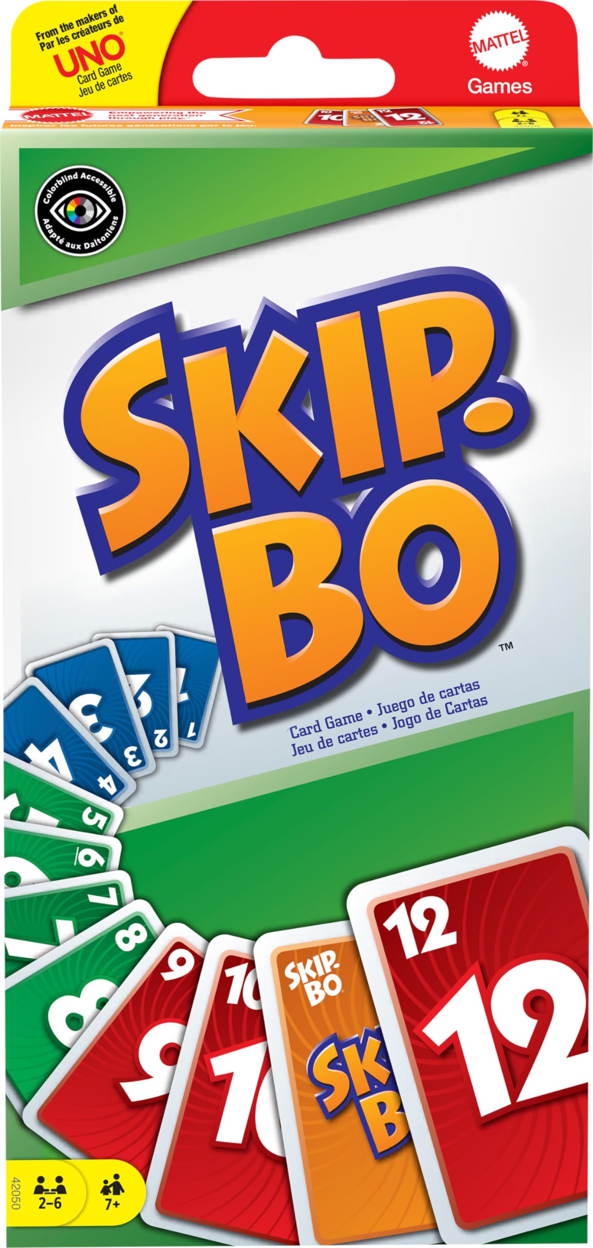 Mattel Games SKIP BO Card Game - 6353