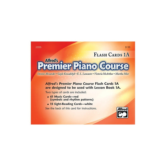 Premier Piano Course: Flash Cards, Level 1A - 2087