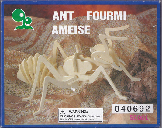 ABC Products" - 3-D ~ Insect Assembling - Skeleton Kit (Ant Model - Helps Kids Develop Coordination and Problem-Solving Skills) - 515