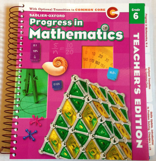 Progress in Math Grade 6 Teacher's Edition - With Optional Transition to Common Core