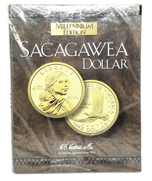 SACAGAWEA 2000 MILLENNIUM EDITION GOLDEN DOLLAR NEW ALBUM-BOOK-FOLDER-HOLDER - 303