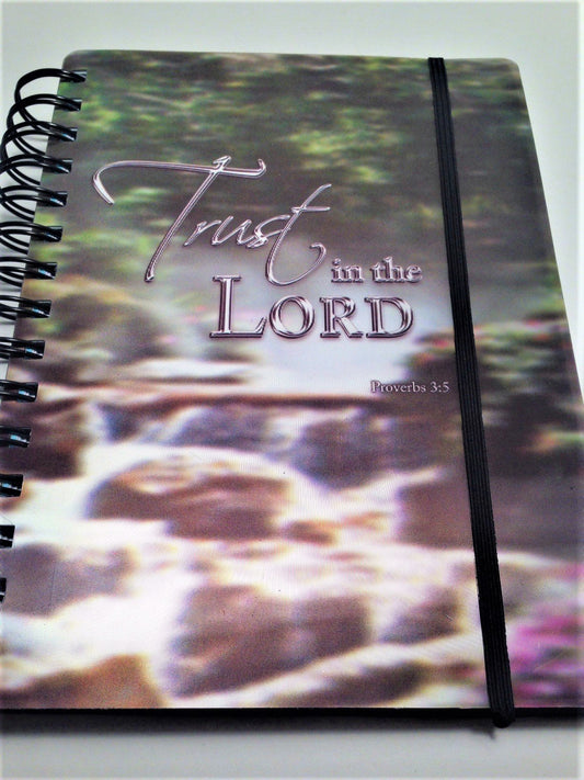 "Trust in the LORD" Lenticular 3D Flowing River "SUBJECT JOURNAL NOTEBOOK" - 1340