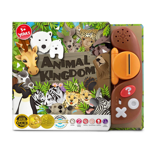 BEST LEARNING Book Reader Animal Kingdom - Educational Talking Sound Toy to Learn Animals with Quiz Games for Kids Ages 3 to 8 Years Old | Ideal 3-5 Boy or Girl Birthday Gift - 4673