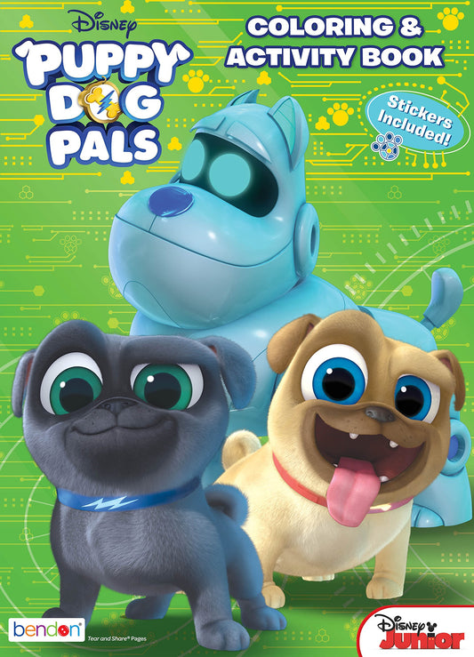 Bendon 42318 Puppy Dog Pals 32-Page Activity Book with Stickers - 8888