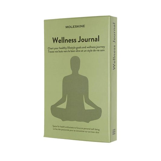 Moleskine Passion Journal, Wellness, Hard Cover, Large (5" x 8.25") Willow Green, 400 Pages