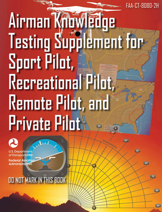 Airman Knowledge Testing Supplement for Sport Pilot, Recreational Pilot, Remote Pilot, and Private Pilot (FAA-CT-8080-2H)