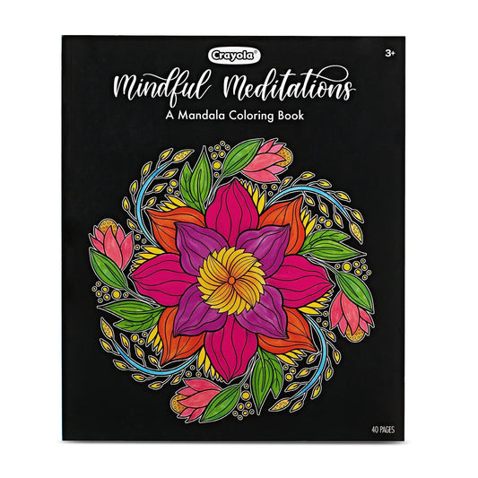 Crayola Mandala Coloring Book for Adults (40 Pages), Mindfulness Adult Coloring Pages, 8.5 x 11, Stress Relief Activity, Gift - 3966