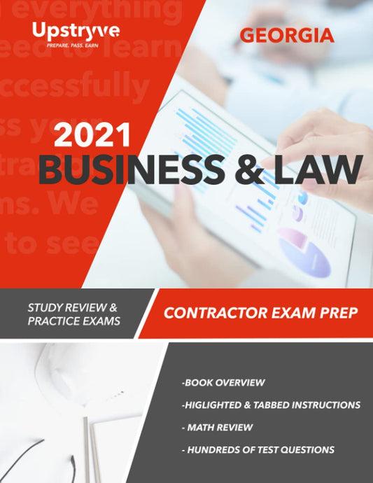 2021 Georgia Business and Law Contractor Exam Prep: Study Review & Practice Exams - 6439