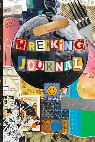 Wrecking Journal: Creative Book with Funny Cute and Challenging Tasks to Complete, Stress and Anxiety Relief Diary for all ages - 4142