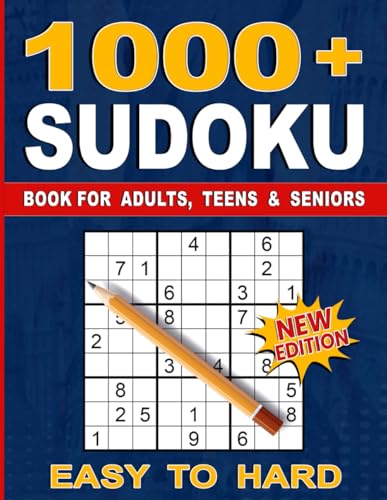 1000+ Sudoku Puzzles for Adults: A Book With More Than 1000 Sudoku Puzzles from Easy to Hard for adults. - 4652