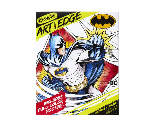 Crayola Batman Coloring Pages (28pgs), Includes Batman Poster, Adult Coloring, Collectable Gift - 7112
