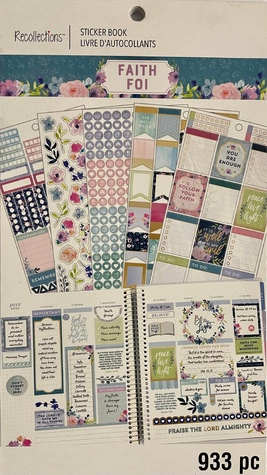 Recollections Faith Planner Sticker Book 933 Piece - 787