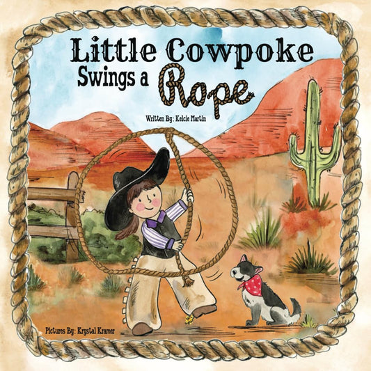 Little Cowpoke Swings a Rope
