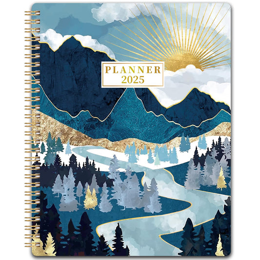 2025 Planner - JAN 2025 - DEC 2025, Planner 2025, 8'' x 10'', 2025 Weekly Monthly Planner Spiral Bound, 2025 Calendar Planner, Premium Paper - 5790