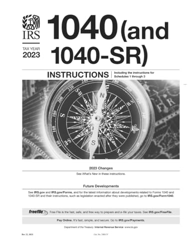Instructions for 1040 and 1040 SR: Including the instructions for Schedules 1 through 3 - 7091