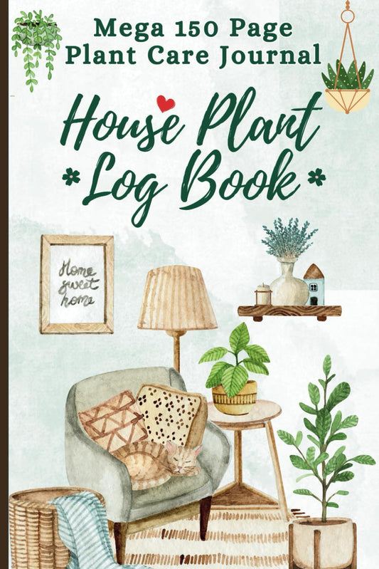 House Plant Log Book: The Ultimate 150-Page Mega Journal for Indoor Plant Care & Growth Tracking. Filled with Extensive Logs for Every Need! - 9942