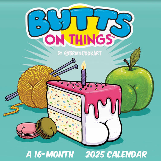 2025 Butts on Things Wall Calendar - 1048