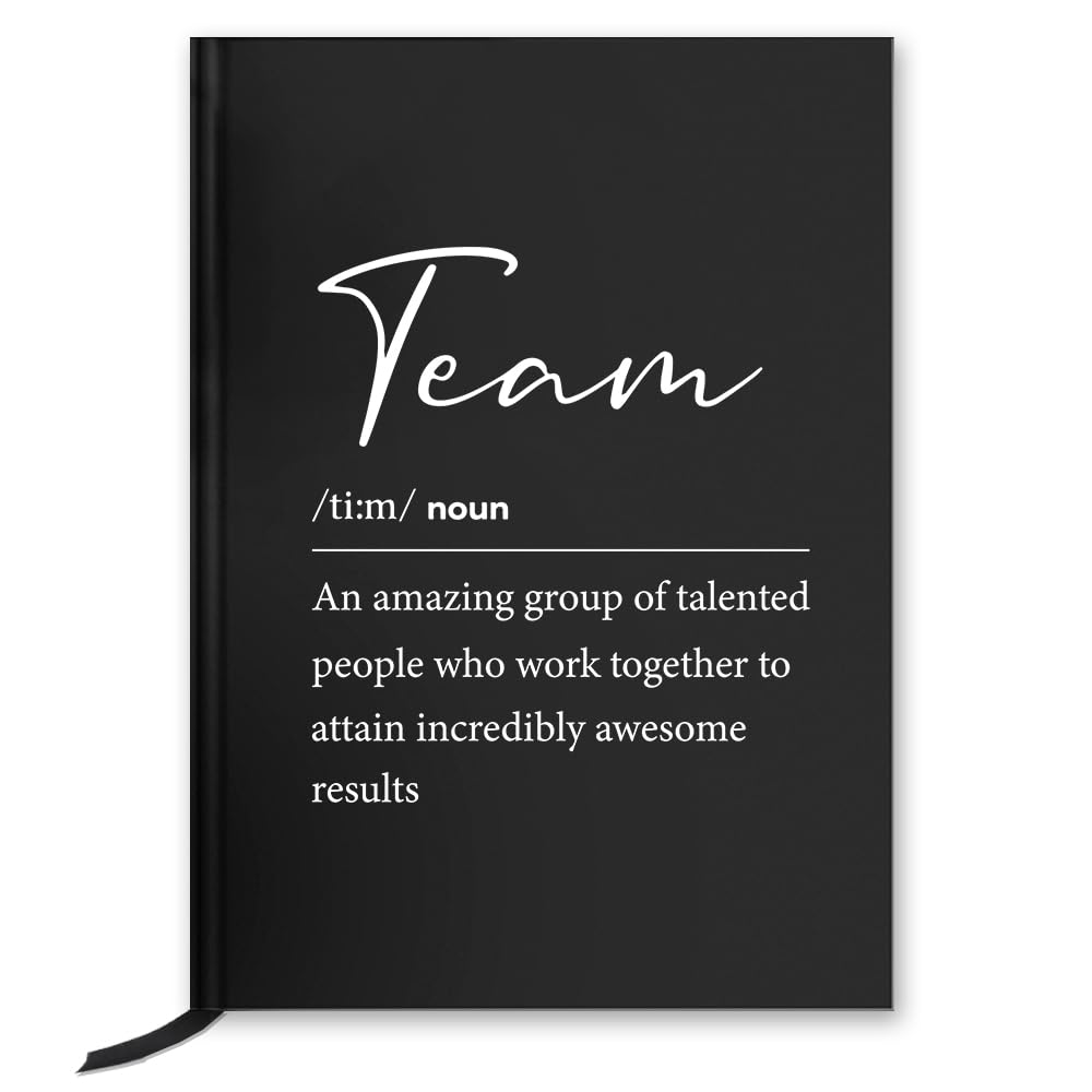 XQLZY Team Definition Hardcover Notebook Journal, Team Journal, Farewell Gift for Coworker Team, Employee Thank You Gifts, Team Appreciation Gifts, Appreciation Week Gifts, Teamwork Gifts