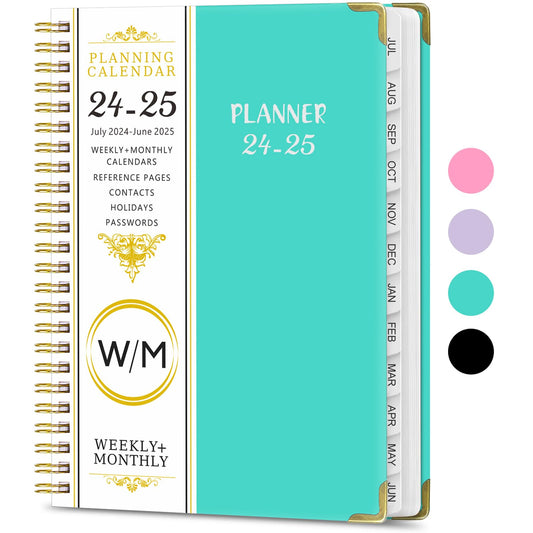 Academic Planner for Women & Men - Student, Teacher, Weekly & Monthly Planner - A5 with Tabs - 2024/2025