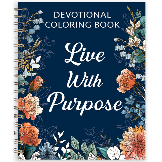 RYVE Christian Coloring Books for Adults and Teens with 40 Unique Designs - Devotional Coloring Book for Women, Bible Coloring Book for Adults, Bible Verse Coloring Book, Christian Gifts for Women - 8116