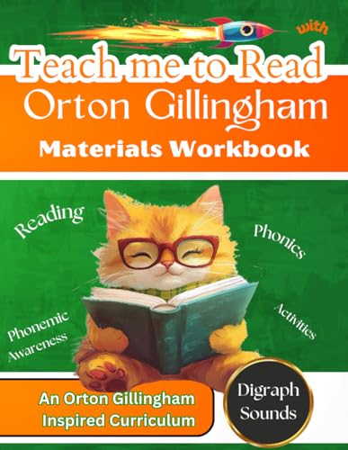 Teach me to Read with Orton Gillingham Materials Workbook: Reading, Phonemic Awareness, and Phonics Activities for Digraph Sounds (Orton Gillingham Phonics Curriculum) - 3283