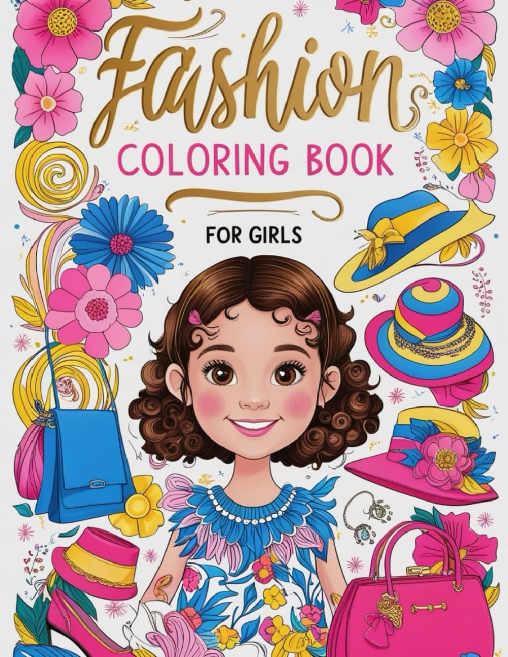 Fashion Coloring Book for Girls Ages 4-8 years old: Fun and trendy coloring pages centered around fun and stylish fashion and beauty themes, tailored ... over 40 fabulous fashion styles for an enjoya - 6110