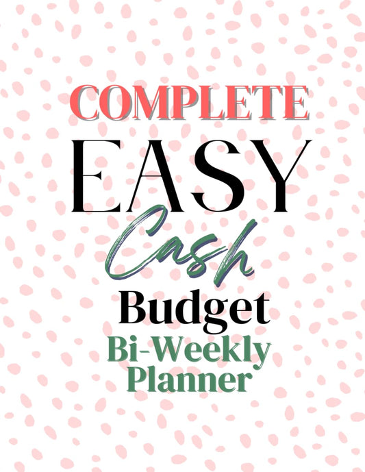 The Complete Easy Cash Budget Bi-Weekly Planner - 5565