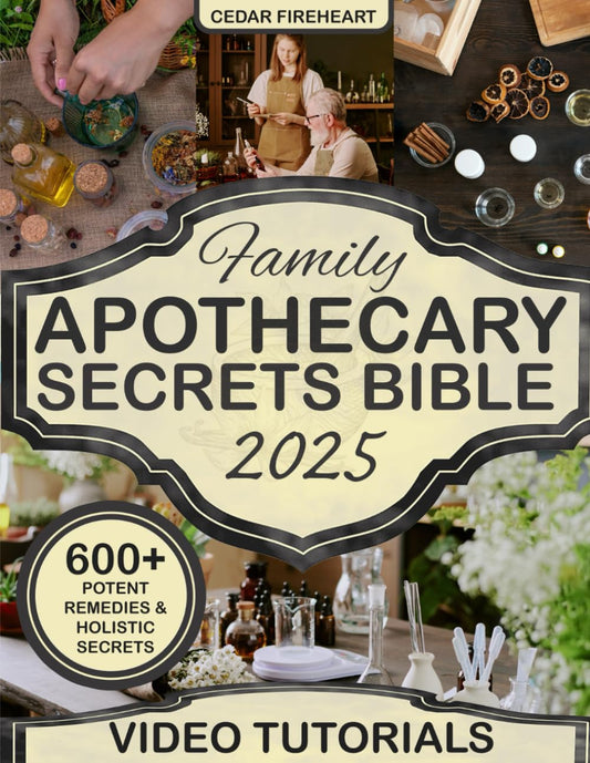 Family Apothecary Secrets Bible: 600+ Trusted Herbal Remedies and Step-by-Step Guides to Protect Your Loved Ones, and Restore Holistic Wellness to Your Home