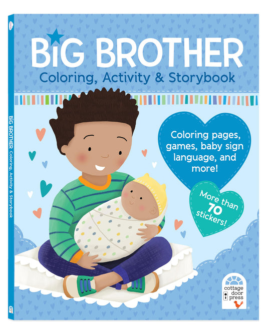 Big Brother Activity Book and Story with More than 70 Stickers - Includes Coloring Pages, Mazes, and More - 2679