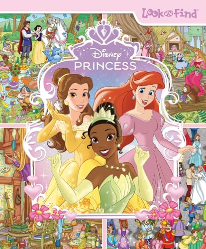 Disney Princess Cinderella, Tangled, Aladdin and More!- Look and Find Activity Book - PI Kids - 2063