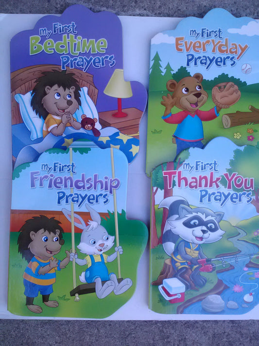 My First Prayers 4-Pack ~ Bedtime, Everyday, Friendship, & Thank You - 897