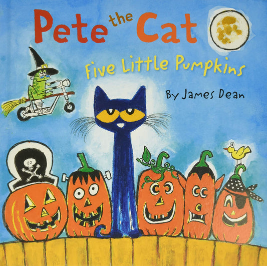 Pete the Cat: Five Little Pumpkins: A Halloween Book for Kids - 7866