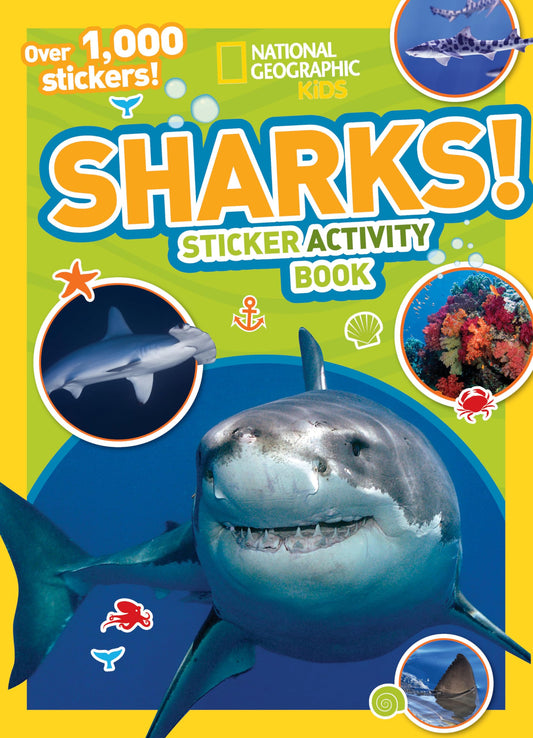 National Geographic Kids Sharks Sticker Activity Book: Over 1,000 Stickers! (NG Sticker Activity Books) - 3258
