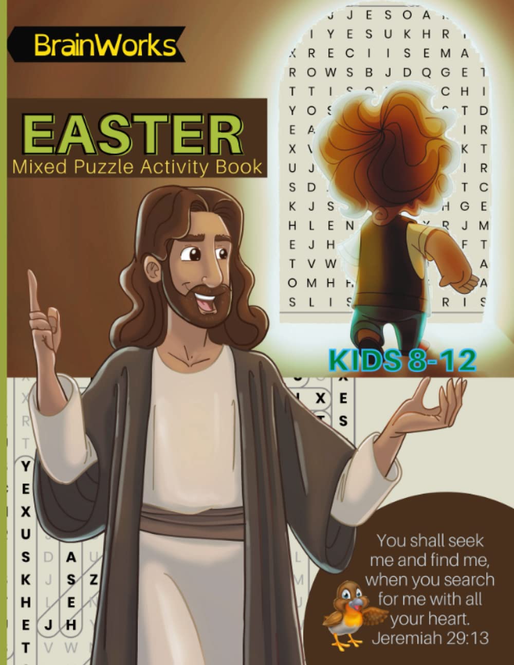 Easter Mixed Puzzle Activity Book: For Kids 8-12 | More Than 150 Activities | Bible Activity Book for Kids | Christian Easter Basket Stuffers for Kids ... for Kids | Resurrection Story for Kids - 8574