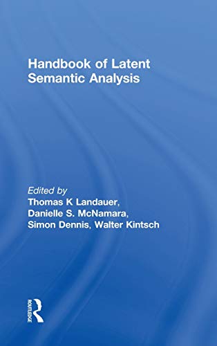 Handbook of Latent Semantic Analysis (University of Colorado Institute of Cognitive Science Series) - 70