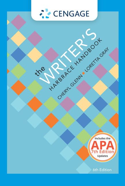 The Writer's Harbrace Handbook (w/ MLA9E & APA7E Updates) - 5549