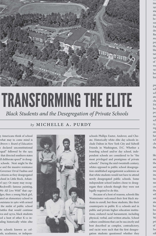 Transforming the Elite: Black Students and the Desegregation of Private Schools - 1663