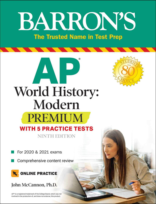 AP World History: Modern Premium: With 5 Practice Tests (Barron's AP) - 799