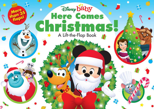 Disney Baby: Here Comes Christmas!: A Lift-the-Flap Book - 1463