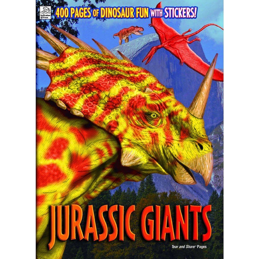 Bendon Jurassic Giants 400 Pages of Coloring Fun with Stickers - 965